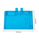 Tappetino isolante termico in silicone 450x300mm Antistatico ESD Tappetino da lavoro per saldatura e riparazioni di schede madri di telefoni 3