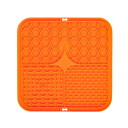 Tappetino leccabile in silicone per cani 15,5 x 15,5 cm Silicone alimentare con ventose Alimentazione lenta Divertimento e sollievo dallo stress 4