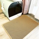 Tappetino per lettiera per gatti XXL 60x90 cm Tappeto a doppio strato per catturare lettiera Tappetino igienico antiscivolo Impermeabile facile 1