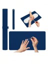 Tappetino pieghevole portatile per unghie 60 x 30 cm Supporto per le mani in microfibra morbida Impermeabile, resistente allo sporco e ai graffi per manicure, salone e uso domestico 9