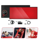 Tappetino terapeutico 180x79 cm con luce rossa infrarossa LED 660nm 850nm Rigenerazione muscolare Sollievo dal dolore Funzione impulso 1280 LED 2