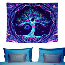 Tappeto 60 x 90 cm con motivo di albero colorato Stile Boho Gobelino astratto Decorazione da parete Soggiorno Camera da letto Ufficio Caffè Arte 2