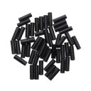 Tappi per cavi del cambio 50 pz tappi protettivi 18 × 4 mm in plastica nera per biciclette terminazione del cavo del cambio 1
