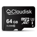 Tarjeta de memoria Cloudisk Micro SD 64 GB MicroSDXC Clase 10 U3 Negra Para almacenar fotografías, videos, música y documentos 1