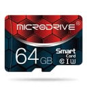 Tarjeta de memoria Microdrive microSD 64 GB Clase 10 UHS-I U3 Roja y azul oscuro Para móvil y tablet Para cámara y cámara fotográfica 1