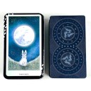 Tarot kárty klasszikus jósló pakli 78 kárty 11 x 6,5 cm fémdoboz illusztrált kártyák a tarot és jóslás értelmezéséhez 1