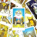 Tarot kárty klasszikus jósló pakli 78 kárty 11 x 6,5 cm fémdoboz illusztrált kártyák a tarot és jóslás értelmezéséhez 4
