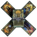 Tarot-kortit 78 kpl klassinen ennustuskorttipakka 10,2 x 6 cm värilliset kuvitukset tarot-tulkintaan ja ennustamiseen 3