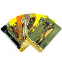 Tarot-kortit metallikotelossa ennustamiseen 10,3 x 6,2 cm metallikotelo kompakti setti tarot-tulkintaan 3