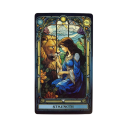 Tarotkaarten 78 stuks klassiek waarzeggerij pakket 10,2 x 6 cm kleurrijke illustraties voor tarotlezing en waarzeggerij 2