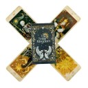 Tarotkaarten geïllustreerde set met natuurlijke en dierlijke motieven donkere en gouden tinten gedetailleerde tekeningen voor tarotlezing en werken met symboliek 3