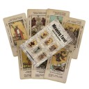 Tarotkort 78 st med betydelser på korten antik spådomskortlek 10,5 x 6,2 cm färgglada illustrationer för tarotutläggning 1