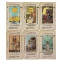 Tarotkort 78 st med betydelser på korten antik spådomskortlek 10,5 x 6,2 cm färgglada illustrationer för tarotutläggning 2