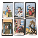 Tarotkort med illustrationer, 52 kort, 9 x 6 cm, klassiska tarotkort för spådom och arbete med symboler 6