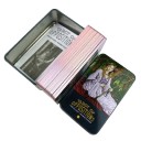 Tarotkort med metallask 78 kort 9,8 x 5,7 cm pappersguide flerfärgade illustrationer för tolkning och spådom 4