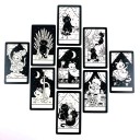 Tarotkort med söta katter, spådomsversion 10,5 x 6,2 cm, papperssvartvita illustrationer för kortläggning och spelanvändning 2