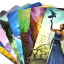 Tarotkort spådomskortlek 78 kort 10,5 x 6,2 cm illustrerade kort för tarotläsning och arbete med symbolernas betydelser 2