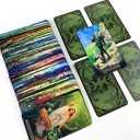 Tarotkort spådomskortlek 78 kort 10,5 x 6,2 cm illustrerade kort för tarotläsning och arbete med symbolernas betydelser 3