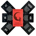 Tarotkort spansk version 53 kort 10,5 x 6,2 cm svarta kort med siffror och text för tarotläggning och arbete med symbolik 3