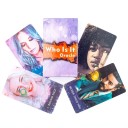 Tarotkort Who Is It Oracle 78 kort 10 x 6 cm illustrerat paket med porträtt av karaktärer för tolkning och spådomar 4