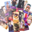 Tarotkort Who Is It Oracle 78 kort 10 x 6 cm illustrerat paket med porträtt av karaktärer för tolkning och spådomar 5