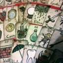 Tarotové karty věštecký balíček 88 karet 6,3 x 8,9 cm vintage ilustrace vícebarevné motivy pro výklad a věštění osudu 3