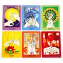 Tarotové veštecké karty 68 ks mudras ilustrácie 10,5 x 7,5 cm farebný balíček na výklad kariet a prácu so symbolikou 4
