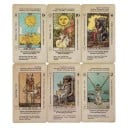 Tarotowe karty 78 sztuk z znaczeniami na kartach starożytny zestaw wróżebny 10,5 x 6,2 cm kolorowe ilustracje do wróżenia tarota 2