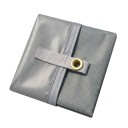 Tarp de camping impermeável com ilhós para fixação 5 x 3 m Tecido 15D com camada de silicone e PU Cinza Abrigo para camping e atividades ao ar livre 5