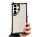 Tartós átlátszó hátlap a Samsung Galaxy A56-hoz Színes keret Megerősített sarkok Kameravédelem Csúszásmentes oldalak Mobiltelefon tok 12