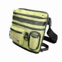 Tasche für Metalldetektor mit verstellbarem Gürtel bis 45 Zoll und Innentasche mit Reißverschluss 25 x 30 x 8 cm grün für Werkzeuge und Kleinteile 1