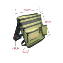 Taška na detektor kovu s nastavitelným opaskem do pasu 45 palců a vnitřní kapsou na zip 25 x 30 x 8 cm zelená na nářadí i drobné vybavení 2
