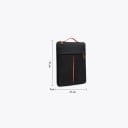 Taška na notebook 11 až 12 palců 31 x 21 cm s uchem na přenášení a přední kapsou na zip pro tablet i drobné příslušenství do batohu 3
