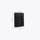 Taška na notebook 13 až 14 palců s držadlem a zipovou kapsou vpředu 34 x 24 cm na tablet dokumenty i nabíječku pro školu a práci 5