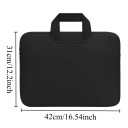 Taška na notebook 15,6" s poutky a zipem 42 x 31 cm měkký polstrovaný materiál pro ochranu proti nárazům do kanceláře do školy i na cesty 7