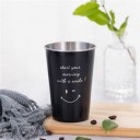Tasse en acier inoxydable avec inscription 8
