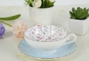 Tasse en céramique avec soucoupe C80 11