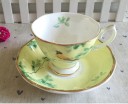 Tasse en céramique avec soucoupe motif naturel 2 pcs 9