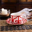 Tasse en céramique et soucoupe 2 pcs A1055 2