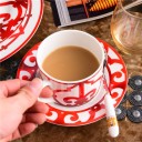Tasse en céramique et soucoupe 2 pcs A1055 3