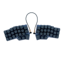 Tastatură mecanică ergonomică cu fir, divizată, cu iluminare RGB Tastatură rezistentă pentru jocuri și lucru, pentru scriere și joc confortabil 1