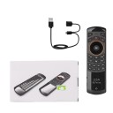 Tastiera mini wireless con controllore e funzione mouse Tasti programmabili Microfono Ingresso per cuffie da 3,5 mm Batteria ricaricabile 2