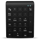 Tastiera numerica wireless Bluetooth per un rapido inserimento di numeri Tasti a membrana Alimentazione 2x AAA Plastica nera 13,4 x 10,5 x 2,2 cm 2