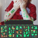 Tatouage temporaire de Noël lumineux dans le noir 1