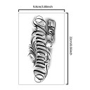 Tatouage temporaire étanche 22 x 9,8 cm Écriture manuscrite Tatouage autocollant stylé Durée jusqu'à 15 jours Accessoire corporel moderne 3