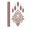 Tatouage temporaire étanche autocollant marron Tatouage durable 11