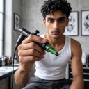 Tattoo cartridge naalden R1207RL Round Liner 7 punten 0,35 mm 20 stuks Eenmalig steriel Met membraan Groen Voor lijnen en contouren 6