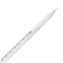 Tattoo Marking Pen for Eyebrows with Ruler 1 pcs White Plastic Pen for Hair Strokes and Permanent Makeup Precise Lines 9