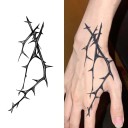 Tatuagem temporária à prova de água Espinhos 15 cm Tatuagem falsa para a mão e pé Tatuagem com motivo de espinhos Durável por 12–15 dias 3