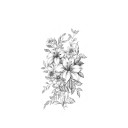 Tatuagem temporária de flores 12